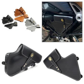 1 пара рам для обслуживания мотоциклов, сумка для инструментов, ретро кожаная сумка для BMW RnineT R9T Pure Racer Scrambler