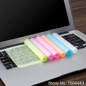 100 шт./лот, оптовая продажа, силиконовый чехол для клавиатуры Apple Macbook Dell Inspiron Hp Pavilion Lenovo Ideapad 17 15 14 13 12 дюймов