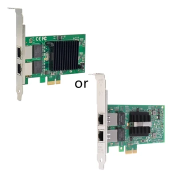 2 Порта PCIE X1 1000M PCIe Gigabit Ethernet Два Порта RJ45 Lan Сетевая карта с Чипом Intel 82575 Сетевой сервер Pci-e Ethernet