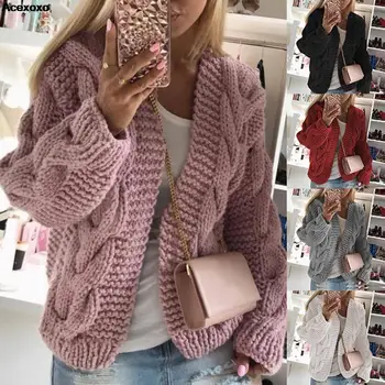 2023 новый зимний женский свитер, модный повседневный свободный ленивый свитер