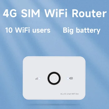 4G SIM-карта Wi-Fi маршрутизатор lte модем 10 пользователей Wi-Fi карманная точка доступа MIFI встроенный аккумулятор портативный Wi-Fi