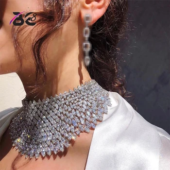 Be 8, Новое модное ожерелье и серьги, ювелирный набор с водяным дизайном для женщин, Модные украшения, подарок для вечеринки, Bijoux Femme S410
