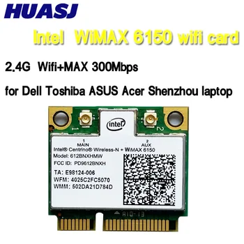 HUASJ 300 Мбит/с Беспроводная Сетевая карта WiFi WLAN Для Intel Centrino Advanced-N WiMAX 6150 612BNXHMW Mini PCI-E 300M Wi-Fi Адаптер