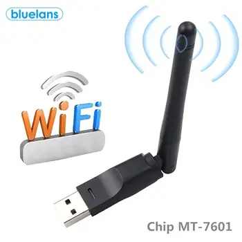 MT7601 Скорость передачи 150 Мбит/с Беспроводной WiFi Маршрутизатор Адаптер сетевой карты USB с антенной 2 дБ USB Сетевая карта для ПК