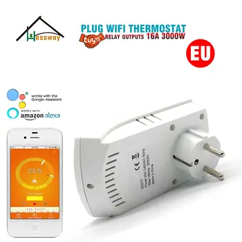 Smart plug EU WIFI нагревательный термостат для пола с электрическим подогревом 16A