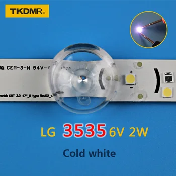 TKDMR 50шт LG Innotek LED Светодиодная подсветка 2 Вт 6 В 3535 холодная белая ЖК-подсветка для ТВ-приложения Бесплатная доставка