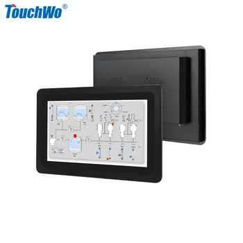 TouchWo 15,6-дюймовая Промышленная панель, Безвентиляторный сенсорный экран, Встроенный компьютер Android, Водонепроницаемая Открытая Рама, Промышленная