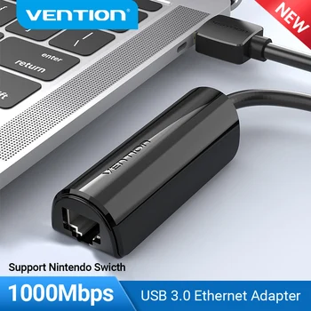 Vention USB 3,0 Ethernet Адаптер Сетевая карта USB 2,0 к локальной сети RJ45 для Xiaomi Mi Box 3 Nintend Switch Windows 10 PC Ethernet USB