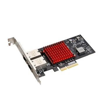 X550-T2 PCIe 3,0 X4 Двухпортовая Сетевая карта RJ45 Ethernet 10G 10000 M Серверный сетевой адаптер 10 Гбит/с Чипсет Intel X550 Pci-e 4x
