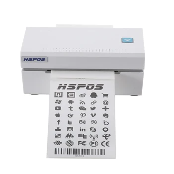 Белый 80 мм USB Принтер этикеток для доставки Настольная Прямая термопечать Поддержка проводного подключения 1D 2D
