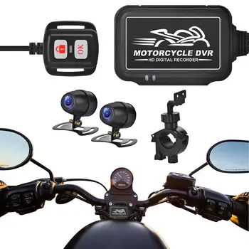 Велосипедная двойная приборная панель, Спортивная камера для записи, Универсальная камера 150 Градусов, широкоугольный двухканальный 1080P Full HD Мотоцикл