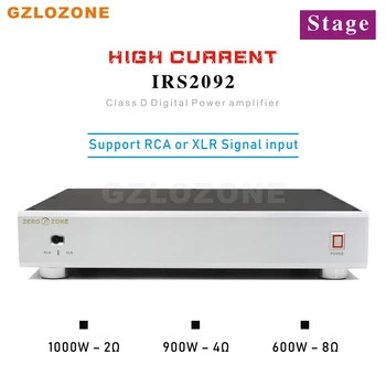 Высокая мощность 1000 Вт стерео IRS2092 + IRFB4227 Цифровой сценический усилитель мощности класса D С входом RCA/XLR