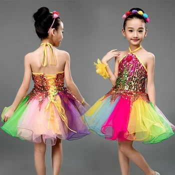 Детское балетное платье для девочек, детские балетные костюмы для танцев для девочек, балетные костюмы с блестками для девочек, Балетная пачка для танцев для девочек, танцевальная одежда для выступлений