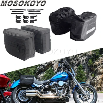 Задняя Седельная сумка Мотоцикла, Аварийная сумка для Harley Softail Dyna Glide Sportster, Дорожный бак для хранения в Клубном Стиле, Багажные сумки
