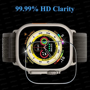 Защитная пленка для экрана Apple Watch Ultra 49 мм из закаленного Стекла Аксессуары для Apple Watch мягкая Защита От Царапин HD Full Film iWatch Ultra