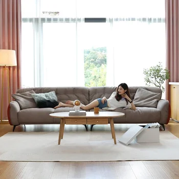 Итальянская современная ткань с секционной технологией, Роскошное мягкое кресло-диван для виллы, Высококачественная мебель для дома, каркас из массива дерева
