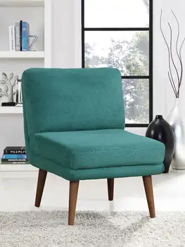 Кресло для отдыха Ember Interiors Dakari Glam, ткань бирюзового цвета