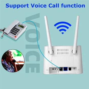 Маршрутизатор LTE CPE Модем 4G Sim-карты Интерфейс RJ11 Голосовая функция LAN Беспроводная точка доступа Wi Fi EU Plug Europe