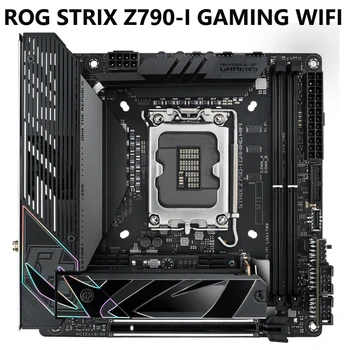 Материнская плата ASUS ROG STRIX Z790-I GAMING WIFI 6E LGA 1700 Intel 13-го и 12-го поколения mini-ITX для игр PCIe5.0, DDR5, 10 + 1 ступеней питания 2.5G