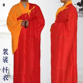 Мужская И Женская Буддийская Ряса, Платье Golden Lines, Буддизм, Длинная Одежда Монаха