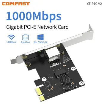 Настольный PCI-E Гигабитный Беспроводной адаптер Drive Free 1000 Мбит/с Порт RJ45 RTL8111F Высокоскоростная Игровая Сетевая карта для WinXP/8/10/11