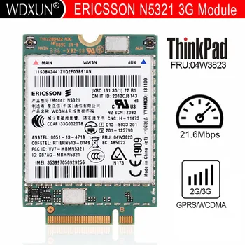 Новый Ericsson N5321 N5321gw Мобильный широкополосный доступ Hspa + Ngff Fru: 04w3842 04w3823 Carbon X230s X240s T431s T440 S540 W540 Wcdma