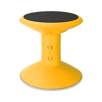 Пластиковый Вращающийся табурет Storex, регулируемая высота сиденья без спинки 12-18 дюймов, желтый
