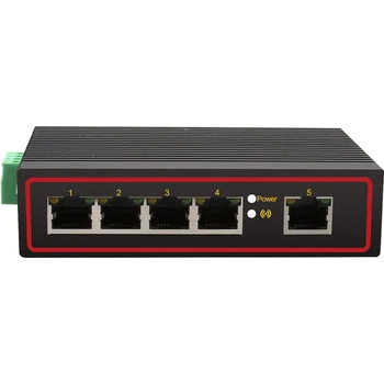 Промышленный сетевой коммутатор Ethernet с 5 портами 10/100 м Для усиления сигнала на DIN-рейке
