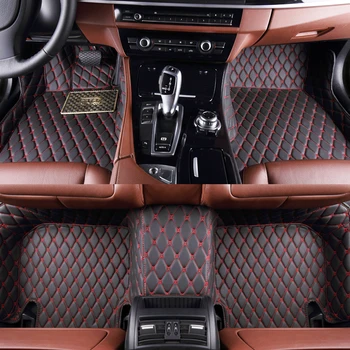 Прочный Кожаный красочный автомобильный коврик на заказ для Volkswagen Tiguan Allspace AD1 5 мест, Автомобильные Ковровые Аксессуары, Детали интерьера