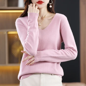 Пуловер с воротником 2023V, трикотажная нижняя рубашка с длинным рукавом, женский осенне-зимний тонкий универсальный теплый топ