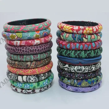 Рекламные браслеты из полимерной глины, бесплатная доставка, браслеты разных цветов в богемном стиле оптом или в розницу