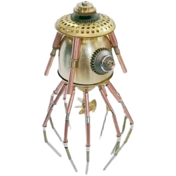 СДЕЛАЙ сам, 3D механическая медуза в стиле стимпанк, цельнометаллическая модель ручной работы, креативные украшения для подарков на день рождения