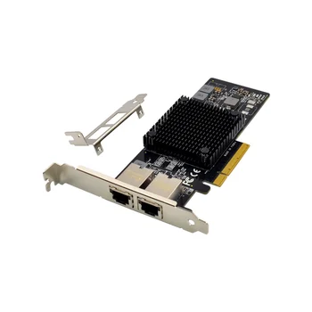Серверная сетевая карта X550-T2 PCIE X8, двухпортовый сетевой адаптер RJ45 10GbE, Серверная сетевая карта, Конвергентный сетевой адаптер