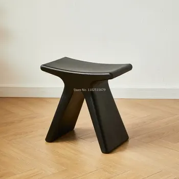 Скандинавский Дизайнерский стул для принца, креативный сменный Стул для обуви, многоцветный Утолщенный пластиковый Круглый Чайный столик, низкий стул