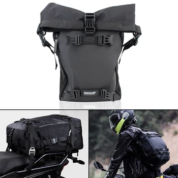 Сумка для мотокросса на заднем сиденье 10л, седельная сумка для хранения мотоцикла, рюкзак для верховой езды на открытом воздухе, водонепроницаемый многофункциональный полиэстер