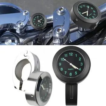 Универсальные Водонепроницаемые Мотоциклетные Часы Рукоятка для часов Крепление Для Часов Алюминиевая Планка Циферблат Ручной Велосипед Светящиеся Часы Clock V9C3