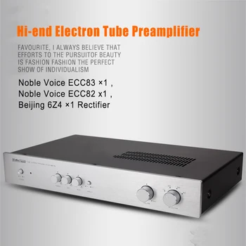 Электронный Ламповый Предусилитель Hi-End Audio Лучший Звук 2.0CH С высокими и средними басами Для домашнего плеера и кинотеатра ECC82 Tubes